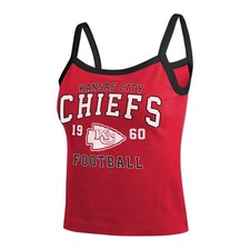 Kansas City Chiefs Women’s Red Colorblock Tank Top Fan Style Shirt picture