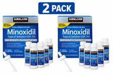 2x Kirkland Minoxidil 5% Hair Regrowth Solution 6 Month Supply EXP 08/2028 picture