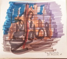 James PICHETTE, Abstract Composition Signed Autographed Artist Certificate picture
