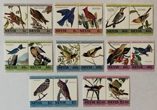 1985 NEVIS STAMP SET #407-22 BIRDS PAIRS MNH OG picture