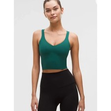 lululemon Forest Green Align™ Tank Top Light Support, Size 2 picture