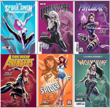 J Scott Campbell Just Spectacular Spider-Gwen MAGIK Black Cat TRADE Set 2025 picture
