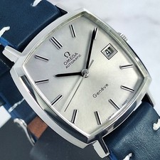 Omega Geneve Automatic Cal.1481 Date ref.162.0042 Silver Dial Vintage Mens Watch picture