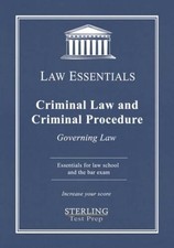 Criminal Law and Criminal Procedure, Law Essentials: Governing Law f - VERY GOOD picture