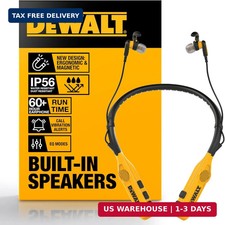 DEWALT Heavy Duty 2-in-1 Neckband Bluetooth Headphones w/Built-in Speakers, Jobs picture