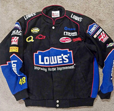 Chase Authentics Jimmie Johnson #48 Lowe's NASCAR Jacket XL Black/Blue/Red picture
