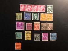 Old  Vintage US Stamp Collection  L Lot of  ( 21 )  Sold As Is picture