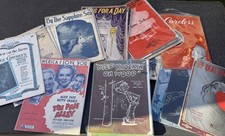 Lot of 48 Pieces Vintage Antique SHEET MUSIC 1903-1967 20’s,30’s, 40’s,50’s,60’s picture