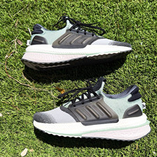 adidas Boost Torsion System Men’s Low Top Lace-Up Sneakers Gray/Black/Green picture