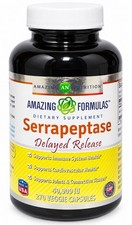 Amazing Formulas Serrapeptase 40000 IU Delayed Release 270 Veggie Capsules picture