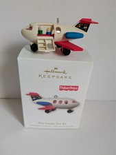 Hallmark Keepsake 2010 Fisher Price Play Family Fun Jet airplane ornament picture