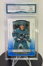 2025-26 UD Macklin Celebrini SP Authentic Profiles Blue #AP-15  picture