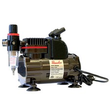 Paasche 1/5 HP Airbrush Compressor w/ Regulator, Airbrush Holders & Adapter picture