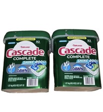 2 Pack Cascade Complete 92 Ct ActionPacs Fresh Scent Dishwasher Spot Free picture