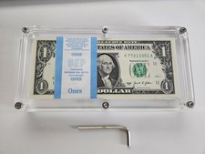 360 For 20  TOP SELLER  100 US NOTE ACRYLIC CASE WITH SECURITY WRENCH picture