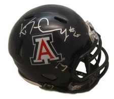 Ka'Deem Carey Autographed Arizona Wildcats Riddell Blue Mini Helmet JSA 10809 picture