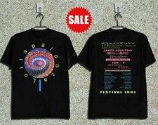 Lollapalooza 1991 The Brockum Group Shirt Vintage Unisex Black Cotton Tee picture