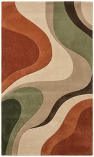 Hand Tufted Wool Rug 3x5 ft | New Zealand Wool | Modern Organic Abstract picture