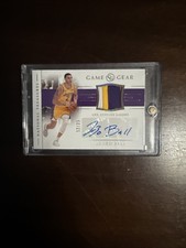 Lonzo Ball National Treasures Auto Card 12/25 Great Condition Game Worn picture