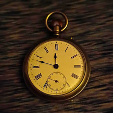 Antique Swiss Pocket Watch Late 1880 To Early 1900s picture