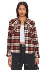 The Great. The Howdy Shirt Top Buttondown Collared Flannel Plaid M-2 287841 picture