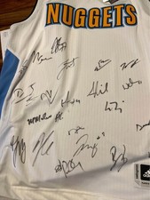 2013-14 Denver Nuggets Team Signed Adidas Swingman Jersey 18+ Autographs picture