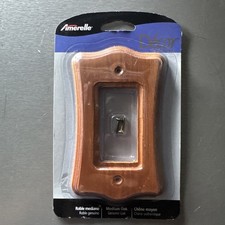 Cabin ,Amerelle 176R  Contemporary Medium Oak Wood for 1-Duplex Outlet Wallplate picture