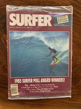 {ULTRA RARE FACTORY SEALED}SURFER MAG JAN ‘86 VOL 27 #1 TITUS & ALEKAI KINIMAKA picture
