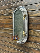 Nautical Aluminum Ship Porthole Window Oval Marine Wall Decor w/ Dual Latch picture