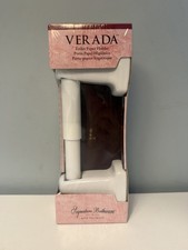 Vtg 2001 NIP Bath Unlimited Porcelain Toilet Paper Holder White VERADA #68827 picture