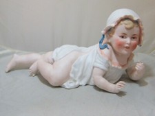 Large Vintage Gorgeous Expression Piano Baby Blonde Hair Bonnet 13