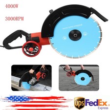 Electric Concrete Cutter Saw, Circular Saw with Saw Blade and Rolling Pulley HOT picture