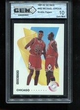 Michael Jordan 1991-92 Skybox #462 Scottie Pippen NBA Chicago Bulls GEM MINT 10 picture