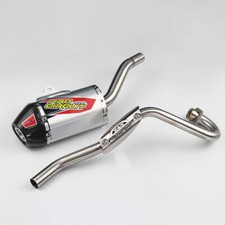 HONDA CRF110F CRF110 CRF 110F EXHAUST FULL SYSTEM STAINLESS PIPE CARBON picture