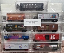 Micro-Trains N Scale 2006 Mixed Lot 9 Box Cars Frisco CN Smokey NYC New Haven  picture