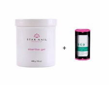 STAR NAIL STARLITE GEL Thick clear 16 OZ(448 oz) plus ECO UV GEL SEAL 0.5 OZ picture