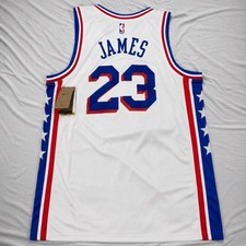 2026 LeBron James #23 Philadelphia 76ers White Jersey – Size Large picture