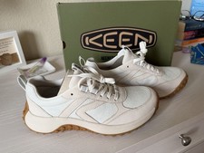 KEEN KS86 Women's Leather Sneaker, Size 8.5, Birch/Star White picture