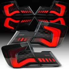 Pair For 2013 2014 2015 Honda Civic Sedan LED Sequential Tail Lights Assembly 2x picture