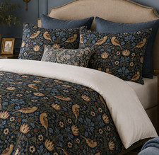 William Morris Strawberry Thief Duvet Set 5 – Arts and Crafts Bedding picture
