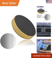 Stylish Gold Magnetic Phone Holder for Safe Driving – Compact Dashboard Mount picture