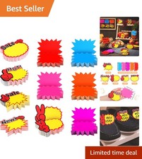 Bright Fluorescent Burst Paper Signs 500 Pack for Promotions picture