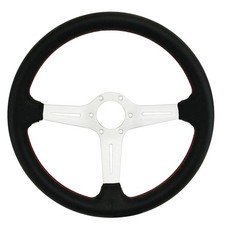 Steering Wheel 345mm 14-Inch Leather Spoke Universal Racing Car *pt picture