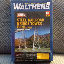 Walthers Cornerstone HO Bridge Tower Bent 2-Pack Kit 933-4541 picture