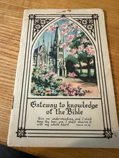 Antique 1935 Gateway to Knowledge of the Bible Booklet/Pamphlet picture