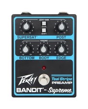 Peavey Bandit Supreme Teal Stripe Preamp Guitar Effects Pedal Bandit Tone picture