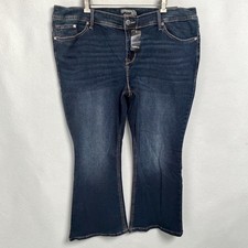 NWT Torrid Luxe Slim Boot Mid-Rise Dark Wash Jeans Plus Size 22XS Rain Storm picture