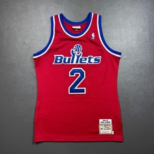 100% Authentic Chris Webber Mitchell & Ness 94 95 Bullets Jersey Size 40 M Mens picture