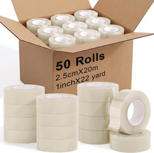 50 Rolls 1 Inch Clear Hockey Tape picture