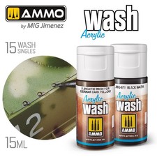 AMMO by Mig: WASH - Adjustable Liquid Pigments Acrylic Weathering 15ml Singles picture